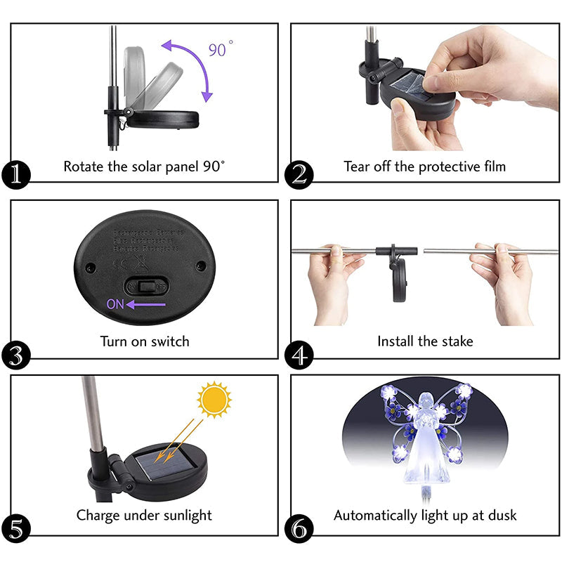 Waterproof Solar Angel Lights | Bowlift