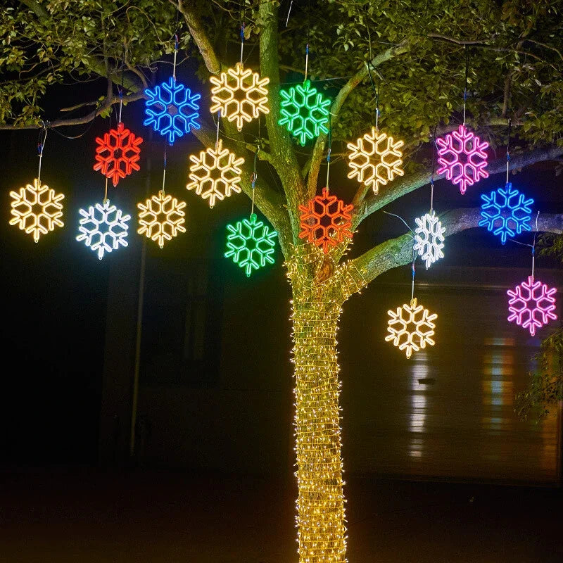 BowLift | Waterproof LED Snowflake Light for Festive Winter Decoration
