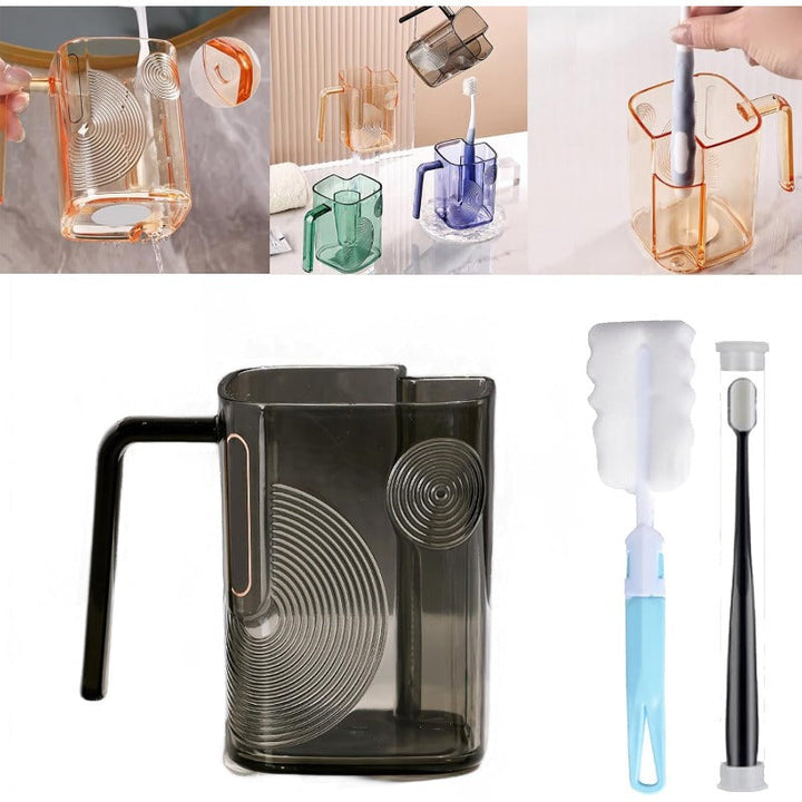 Self-Draining Toothbrush Tumbler Bowlift