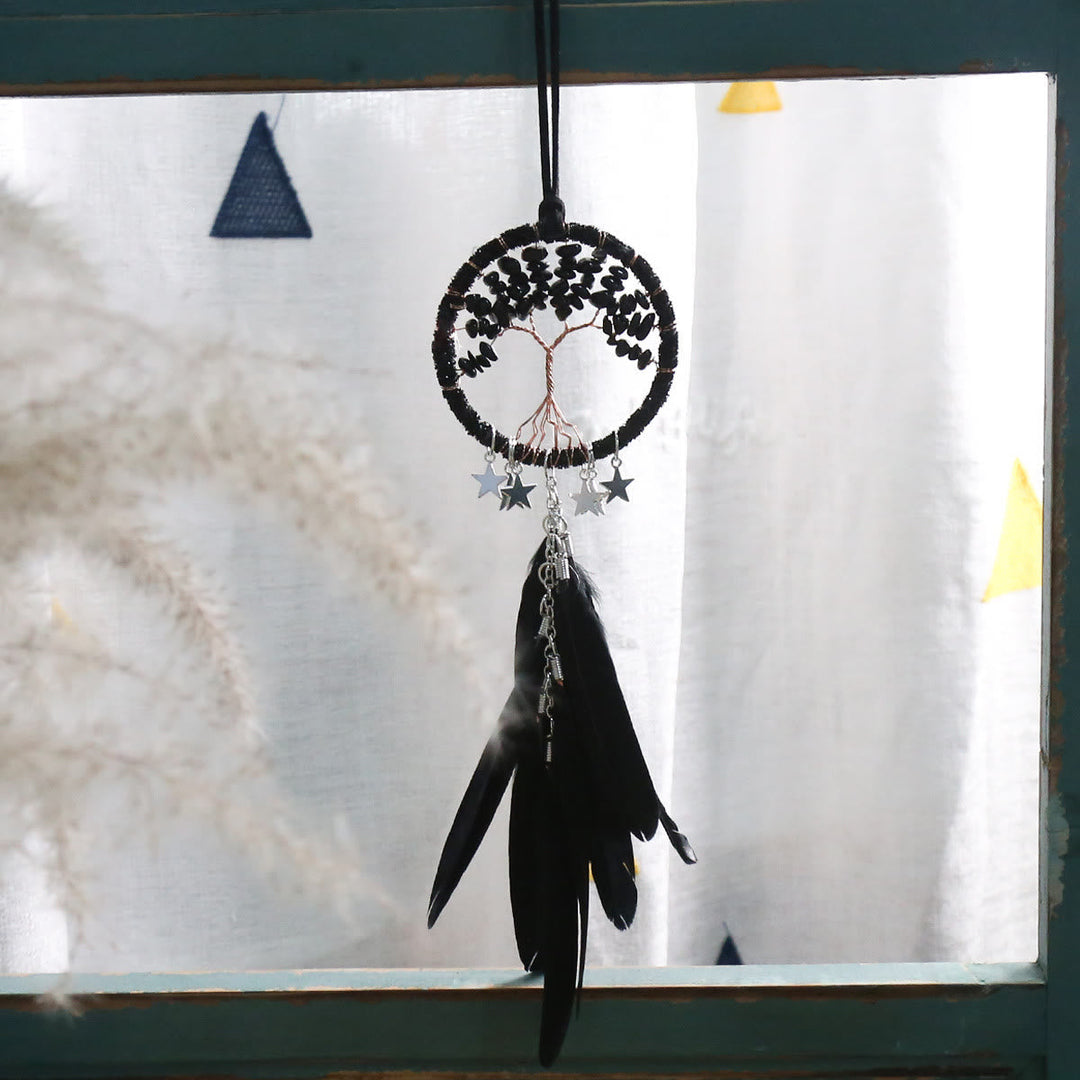 BowLift | Tree of Life Gemstone Dreamcatcher Hanging Jewelry