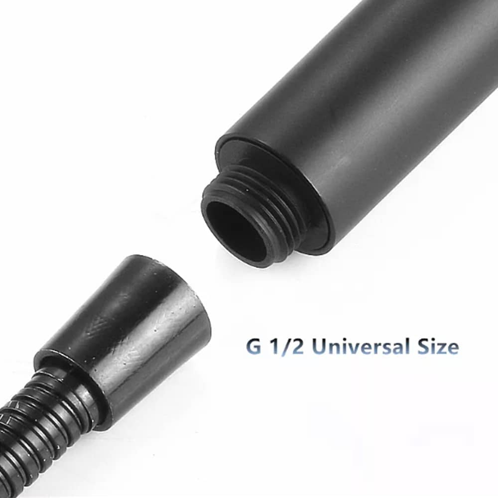Shower head with 5 functions - black | Bowlift