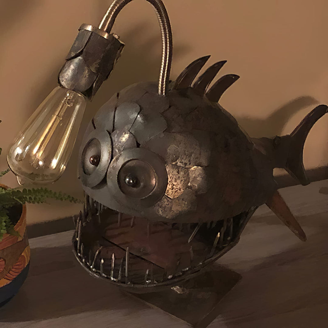 BowLift | Steampunk Angler Fish Lamp