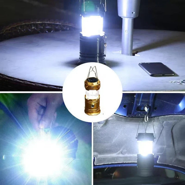 BowLift | Solar Camping Lamp with USB Charging – Portable LED Lantern for Outdoor Activities and Emergencies