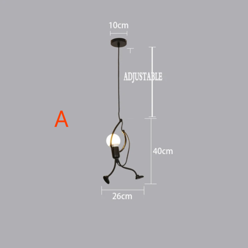 BowLift | Retro Iron Man Pendant Light