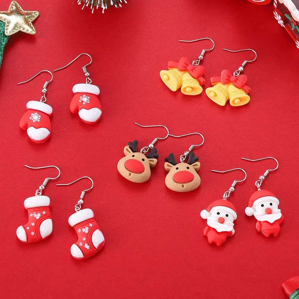BowLift | Creative Cartoon Christmas Earrings Fashion