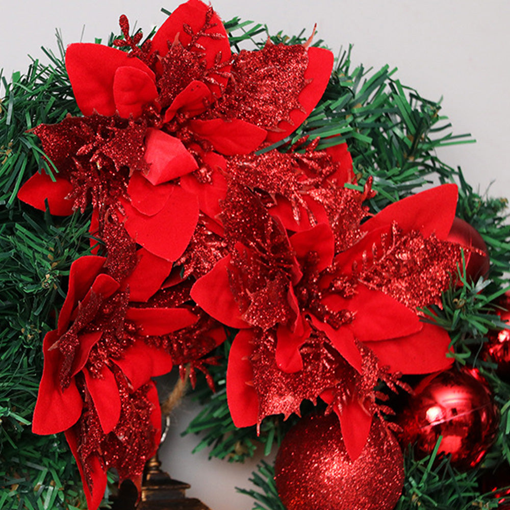 BowLift | Christmas Wreath with LED Lights and Bow