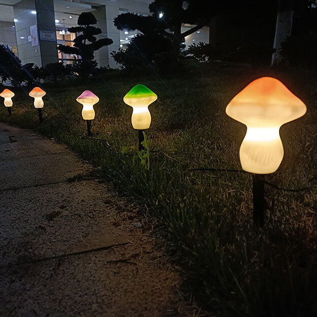 Solar Outdoor Mushroom Shape LED Garden Lawn Ground Insert Landscape Light | Bowlift