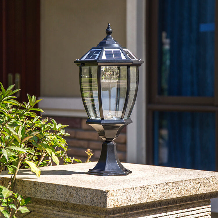 Outdoor Solar Waterproof Aluminum Glass 1-Light Lawn Landscape Light | Bowlift