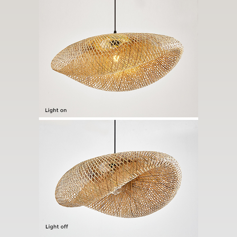 BowLift | Rattan Woven Bamboo - Pendant Light - Led - Light