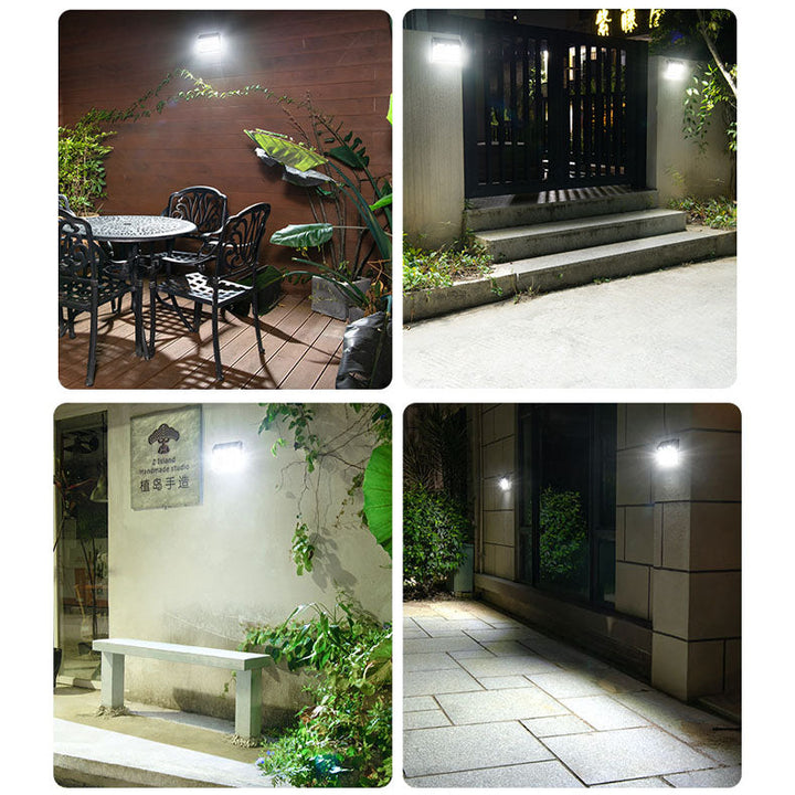Solar Induction Stainless Steel Trapezoidal LED Outdoor Waterproof Wall Sconce Lamp | Bowlift