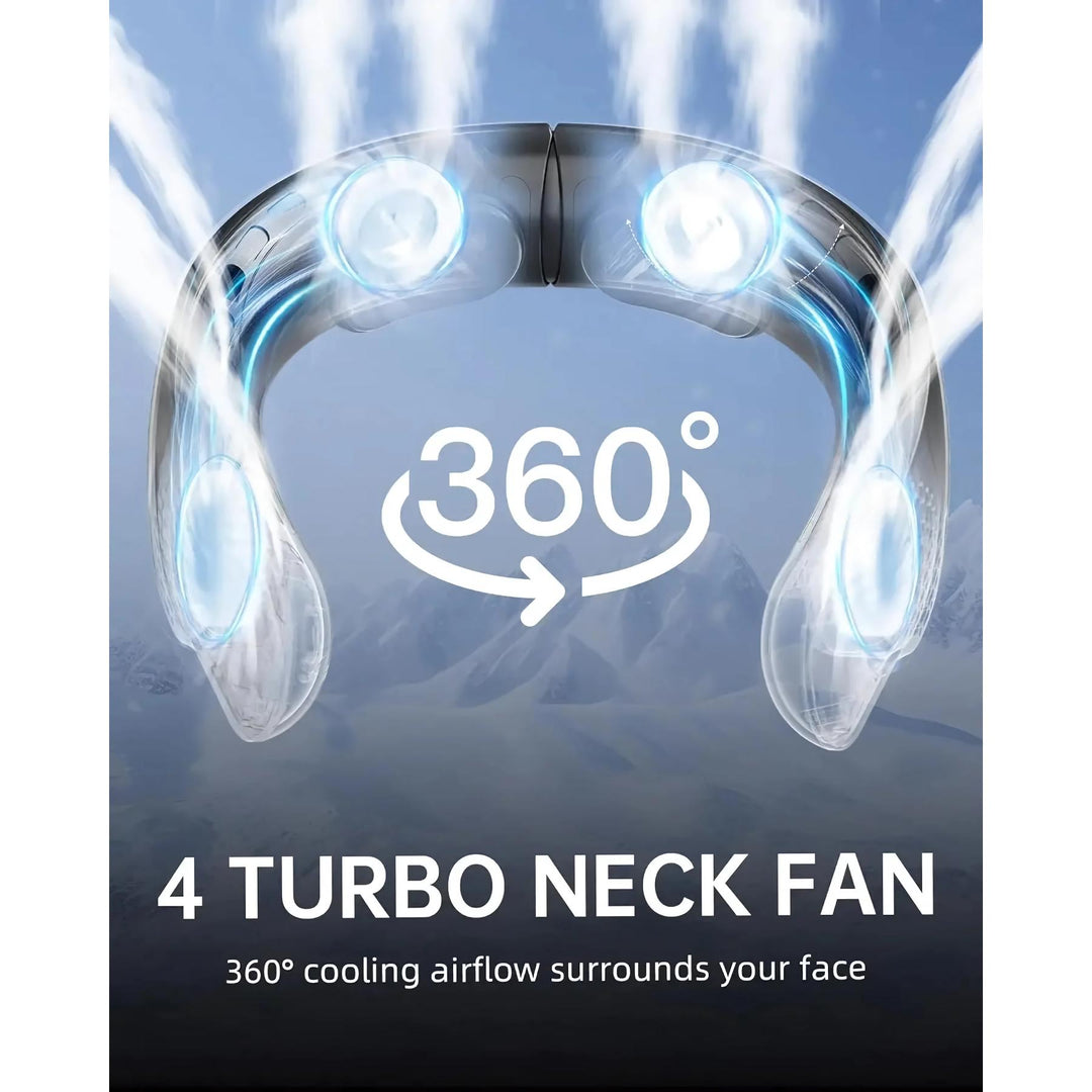 Portable Neck Fan with Rechargeable Cooling for Outdoor Sports | Bowlift