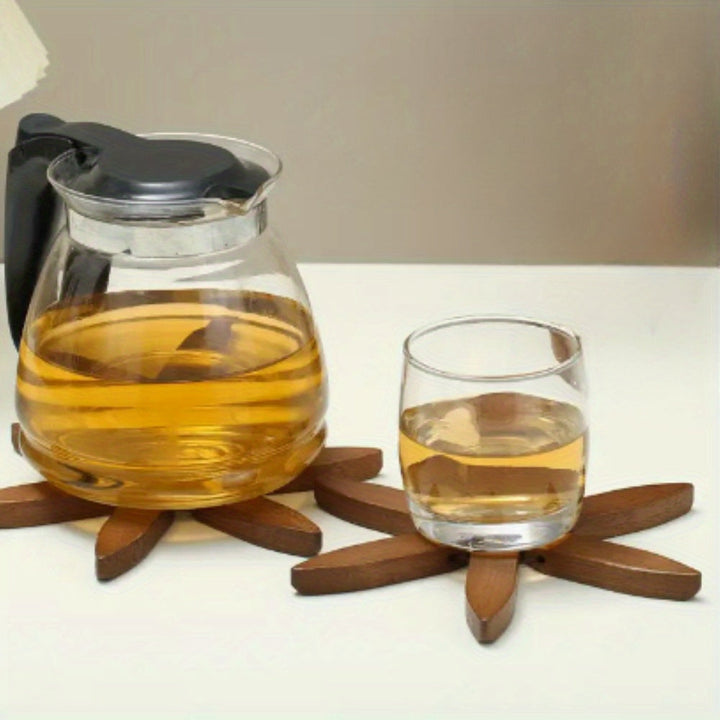 BowLift | Wood Trivets Set with Decorative Tree Stand