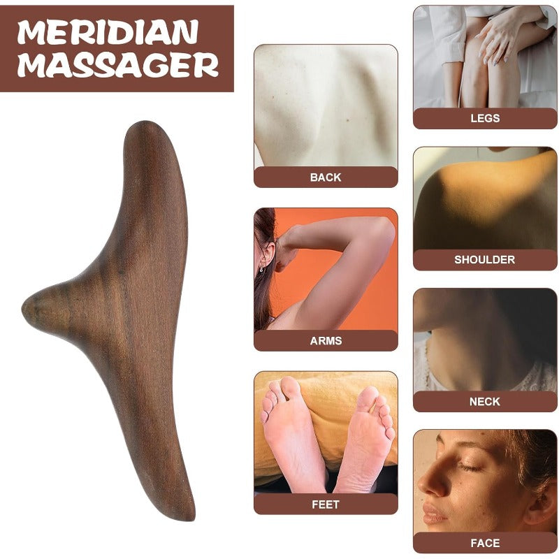 Natural Wood Foot Massager Bowlift