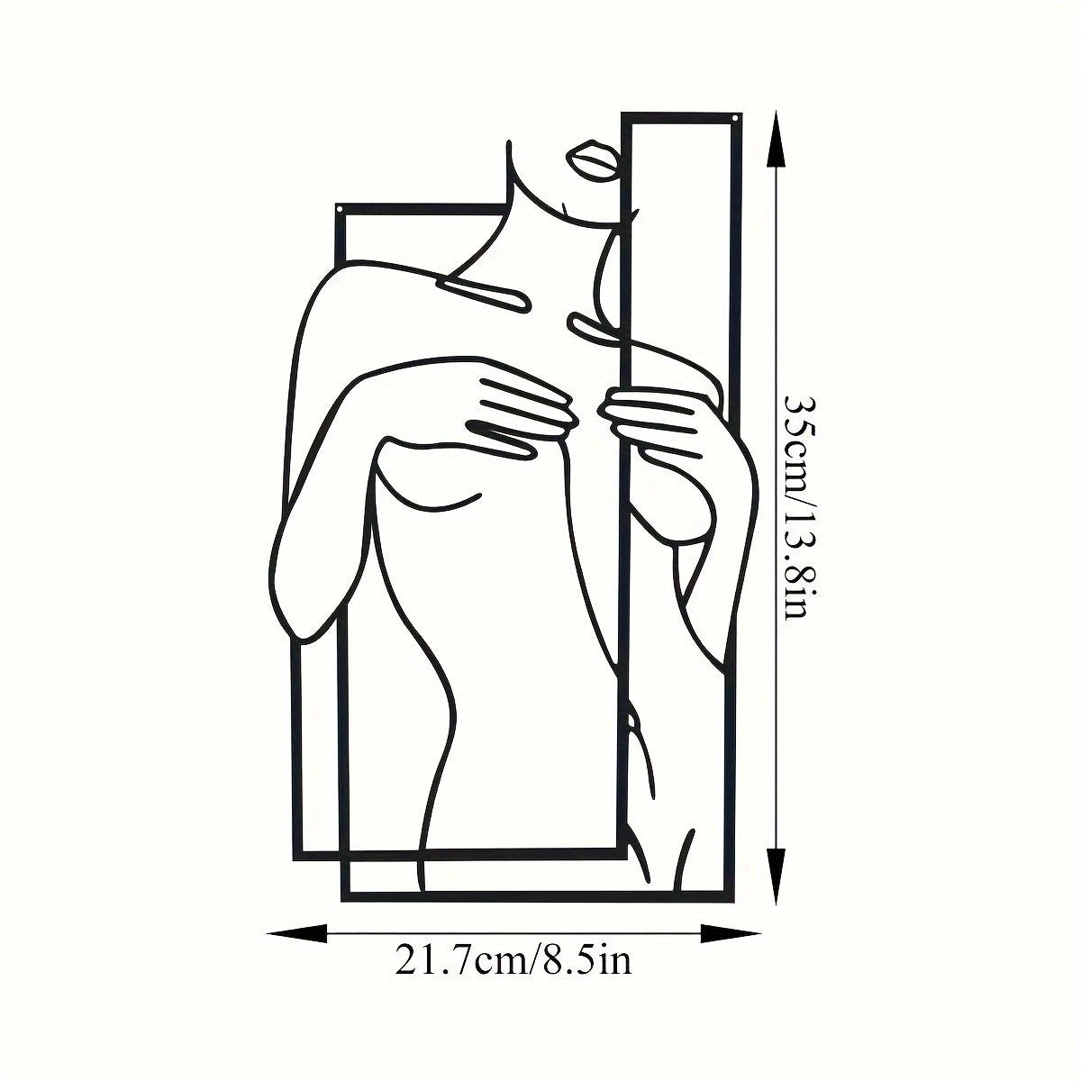 BowLift | LineaArt Metal Wall Decoration - Modern Minimalist Wall Art for Bedroom