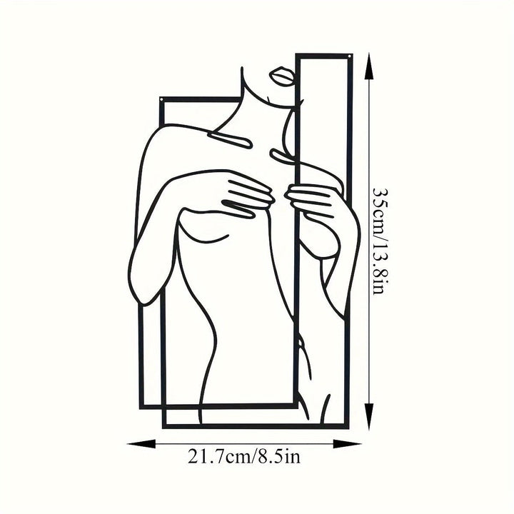 BowLift | LineaArt Metal Wall Decoration - Modern Minimalist Wall Art for Bedroom