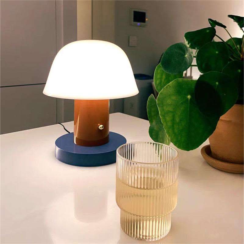 BowLift | LED Mushroom Touch Table Lamp – Battery Powered