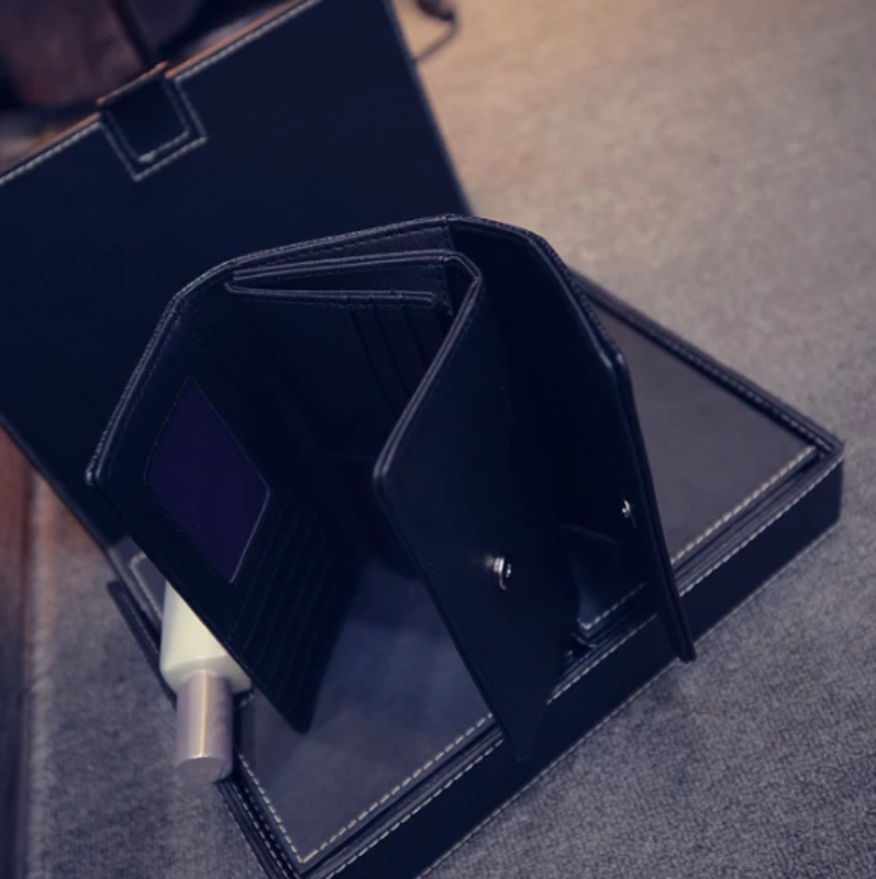 Women PU Leather Fashion Long Clutch Vintage | Bowlift