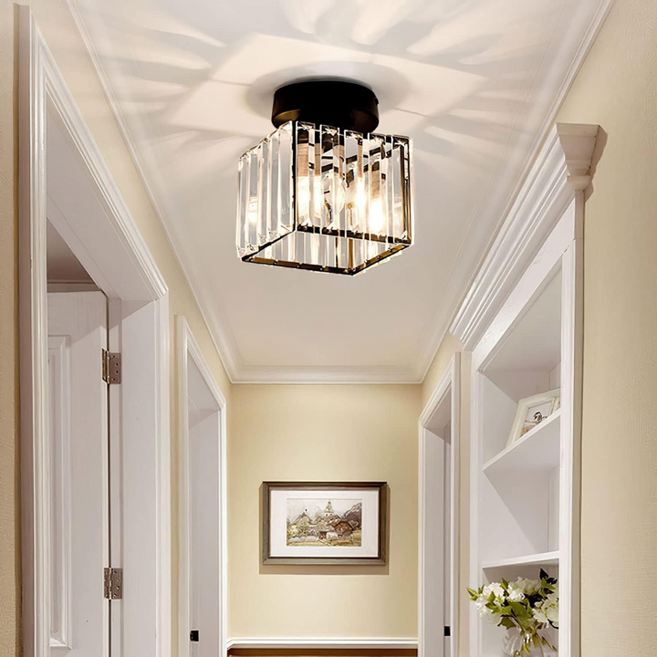 Modern Crystal Ceiling Lamp - CrystalGlow | Bowlift