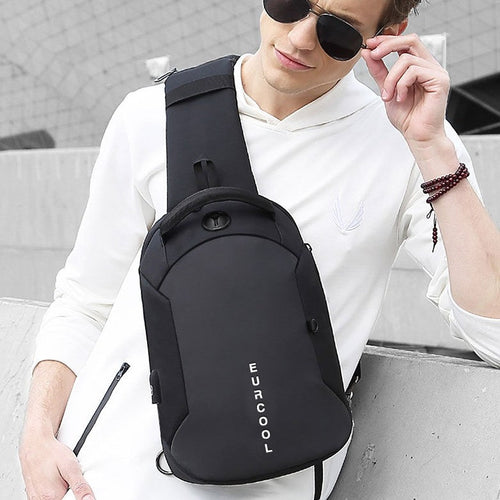 BowLift | Multifunctional Lightweight Packable Sling Bag, with Multi-layer Compartments, Large Capacity, Waterproof Fabric & Large Opening, for Trip, Commute, Hiking & More