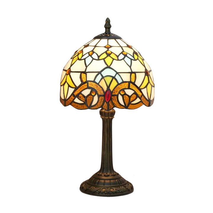 BowLift | VerreMystique Tiffany Lamp – Timeless Stained Glass Table Lamp for Warm Ambient Lighting