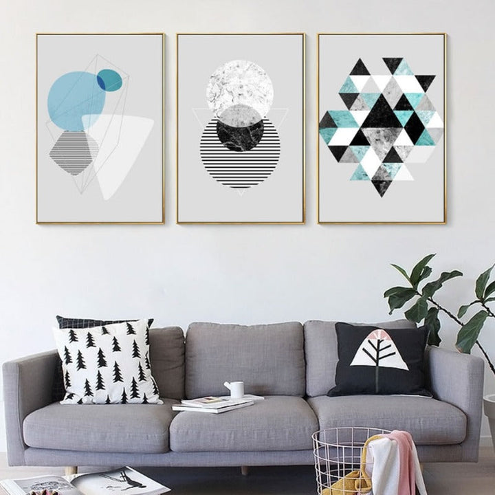 Geometric Art - Canvas Wall Art Painting | Bowlift
