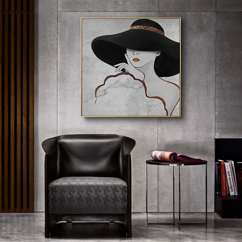Fashionista - Canvas Wall Art Painting | Bowlift