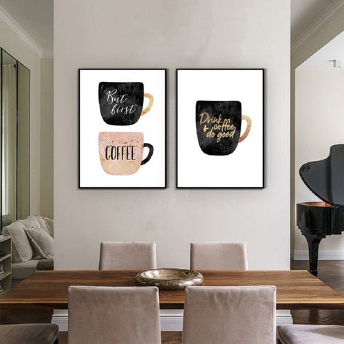 Drink Coffee Do Good - Canvas Wall Art Painting | Bowlift