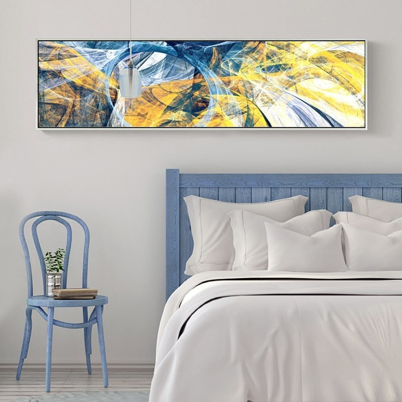 Modern Abstract Psychedelic - Canvas Wall Art Painting | Bowlift