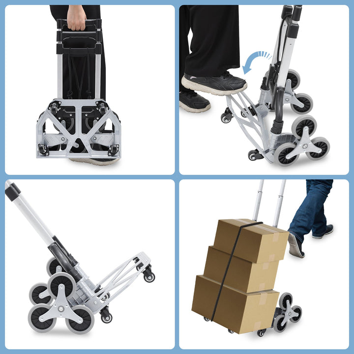 Stair Climber Trolley Foldable Stair Hand Truck up to 75kg | Bowlift