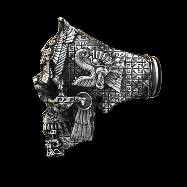 BowLift | Sterling Silver Black Skull Ring