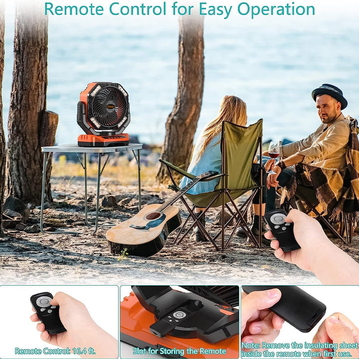 Rechargeable Camping Fan | Bowlift