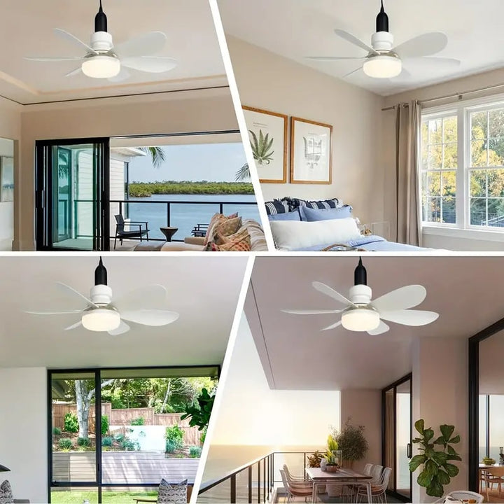 BowLift | 2-IN-1 PORTABLE CEILING FAN & LIGHT with Remote Control