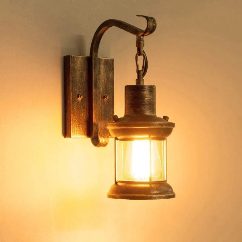 BowLift | Wall Light with Vintage Glass Shade Design