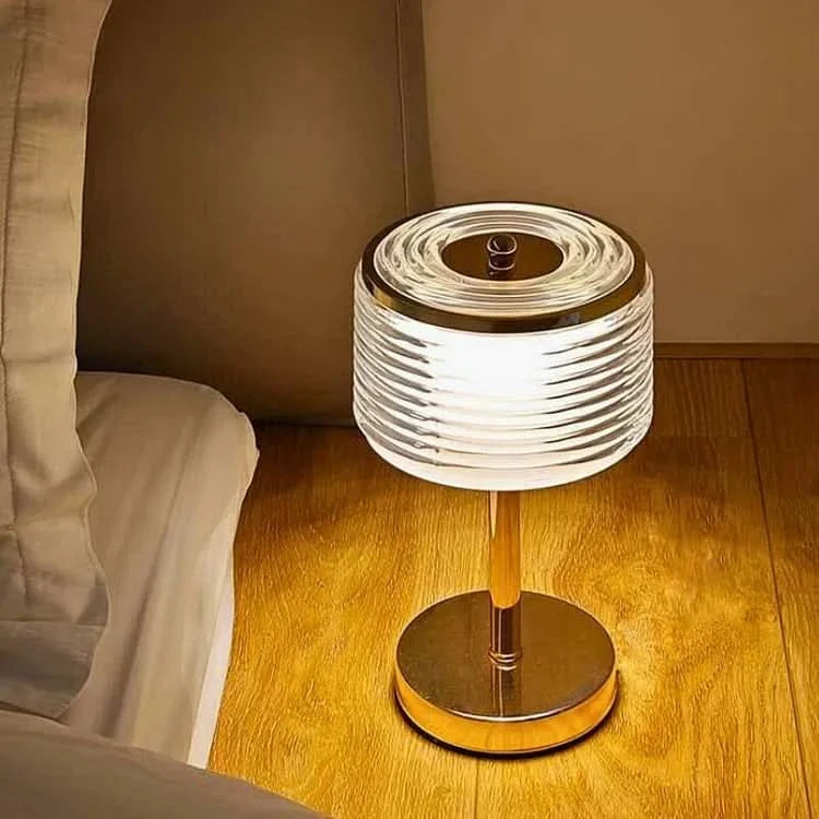 BowLift | LED Ring Table Lamp with Multi-Layer Shade