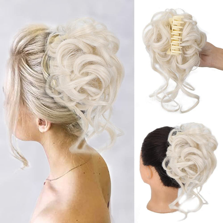 Curly Bun Hair Claw Clips Bowlift