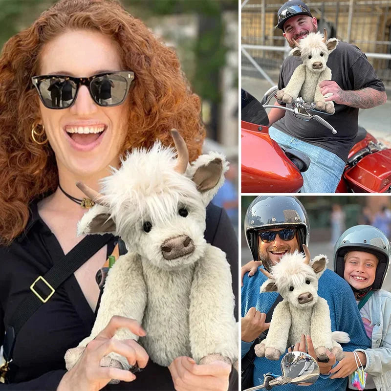 BowLift | Highland Cow Ornament with Floral Headpiece