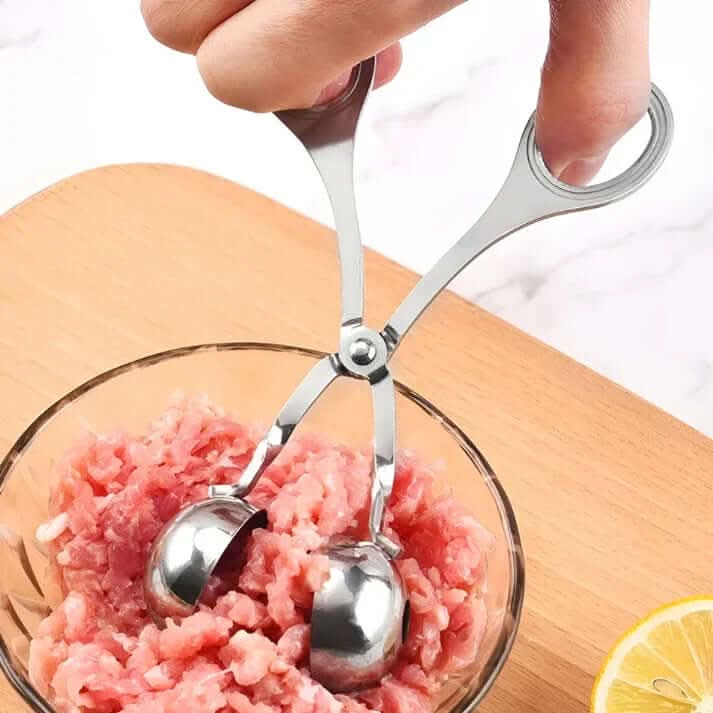 BowLift | Stainless Steel Meatball Maker – Ground Meat Shaping Tool