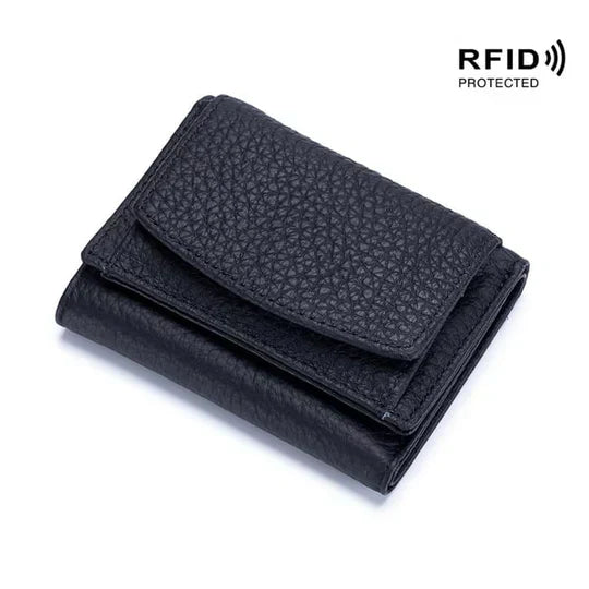 BowLift | RFID Blocking Wallet | Compact Leather Card Holder | Slim Travel Accessory for Men & Women