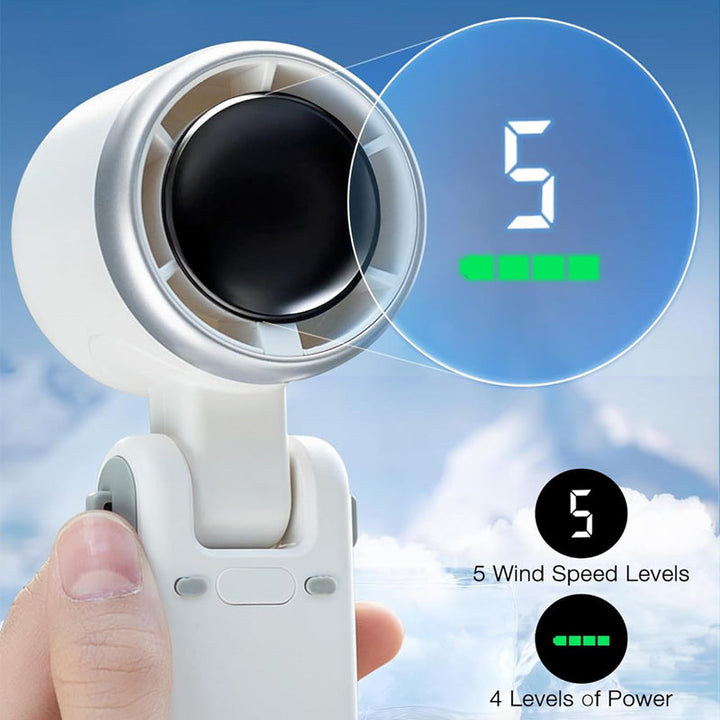 5-Speed Foldable Handheld Fan | Bowlift