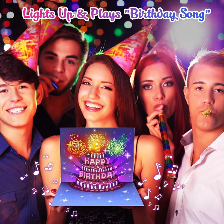BowLift | Blow-Out LED Musical 3D Birthday Card