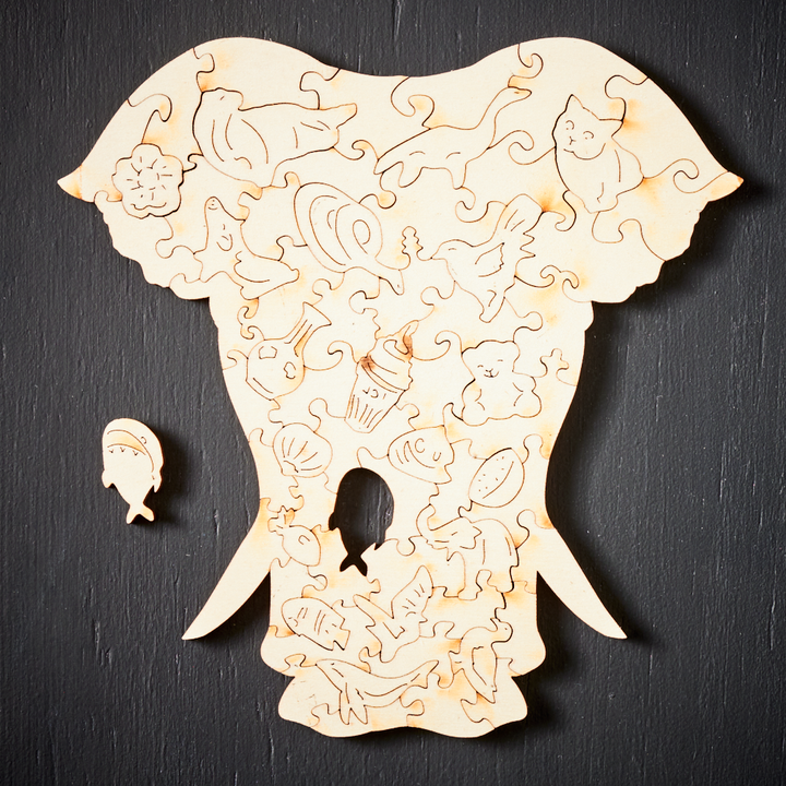 CreativeWood Puzzles – Unique Animals and Figures Bowlift