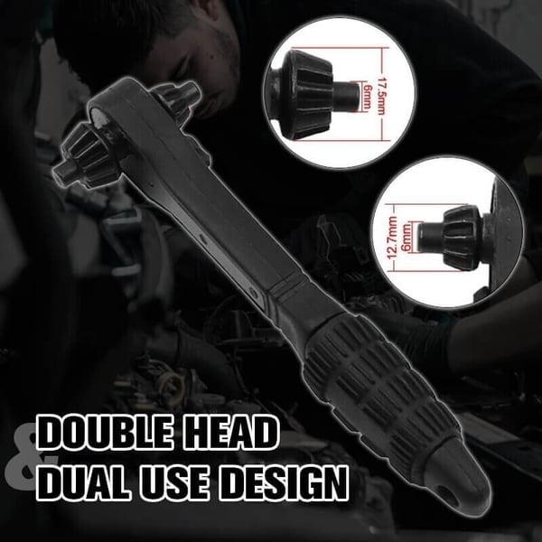 BowLift | 2-in-1 Chuck Ratchet – Ratchet Wrench made of Steel with Non-slip Handle