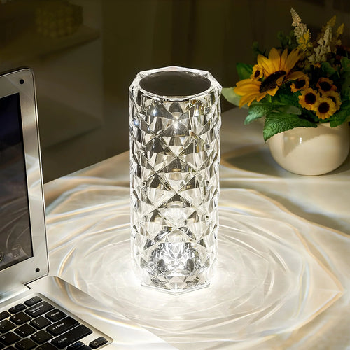Crystal Table Lamp with Touch Control - Aurora | Bowlift