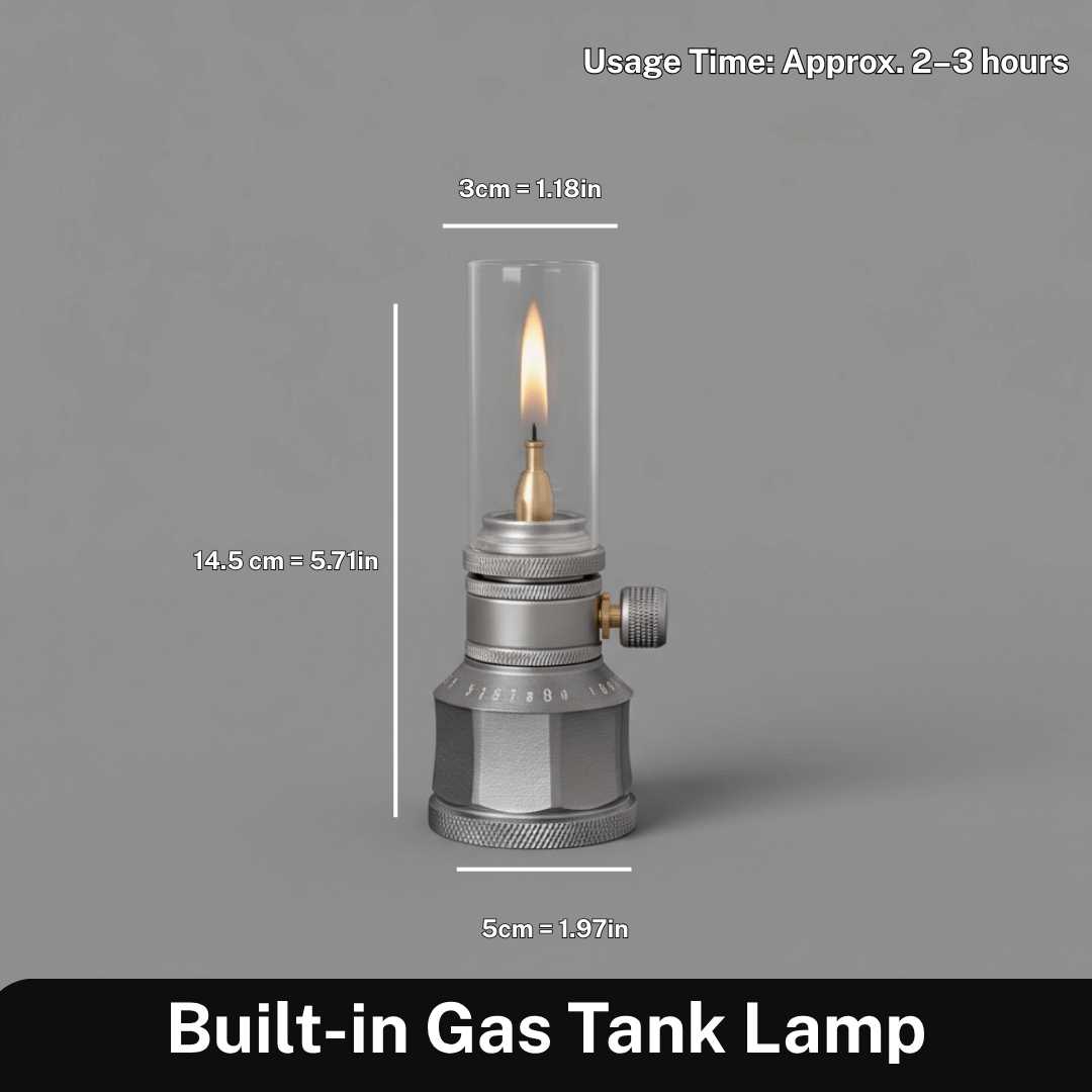 BowLift | Portable butane lamp for bright & adjustable light