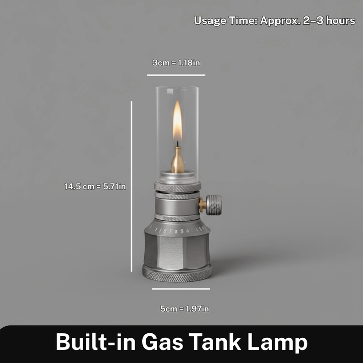BowLift | Portable butane lamp for bright & adjustable light