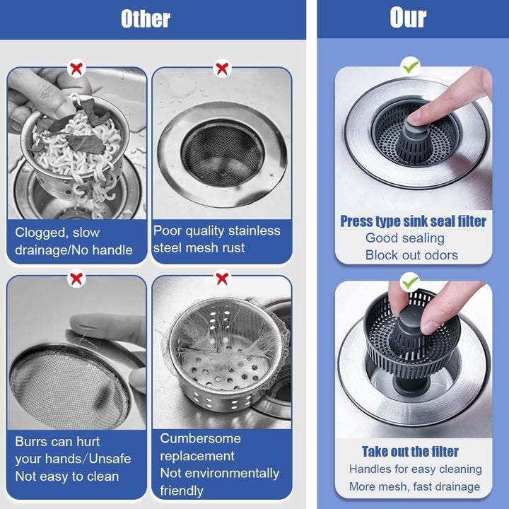 BowLift | New Upgraded Sink Bounce Core Drain Strainer