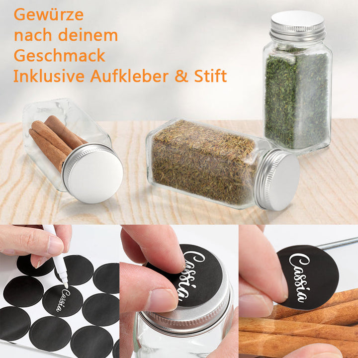 Flip Top Spice Bottle Spice Container 12 Pieces | Bowlift