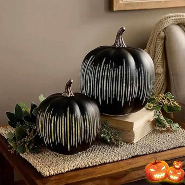 BowLift | Autumn Pumpkin LED Light | Star Design | 6-Hour Timer | Warm Cozy Glow