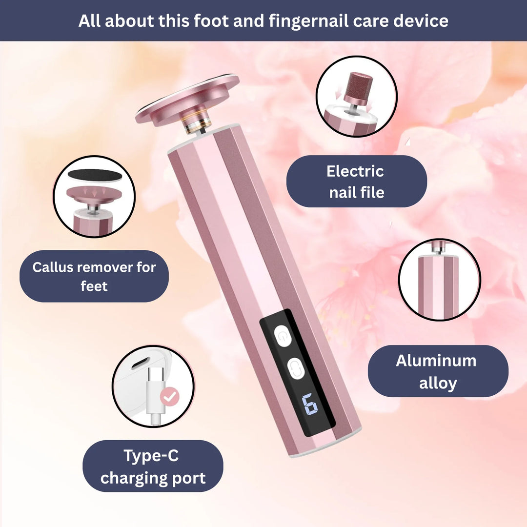 BowLift | Electric Callus Remover | Rechargeable, Waterproof & Ideal for Smooth Feet at Home