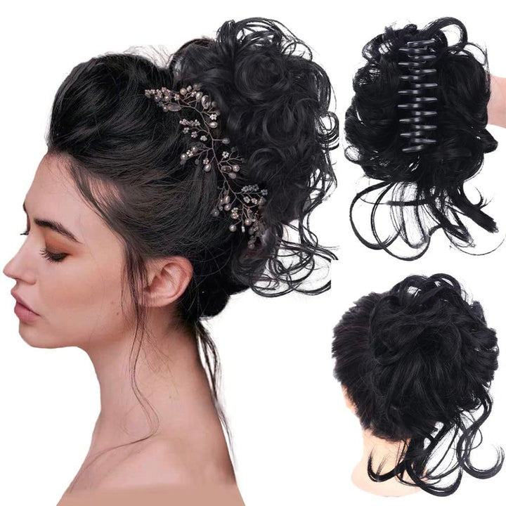 Curly Bun Hair Claw Clips Bowlift